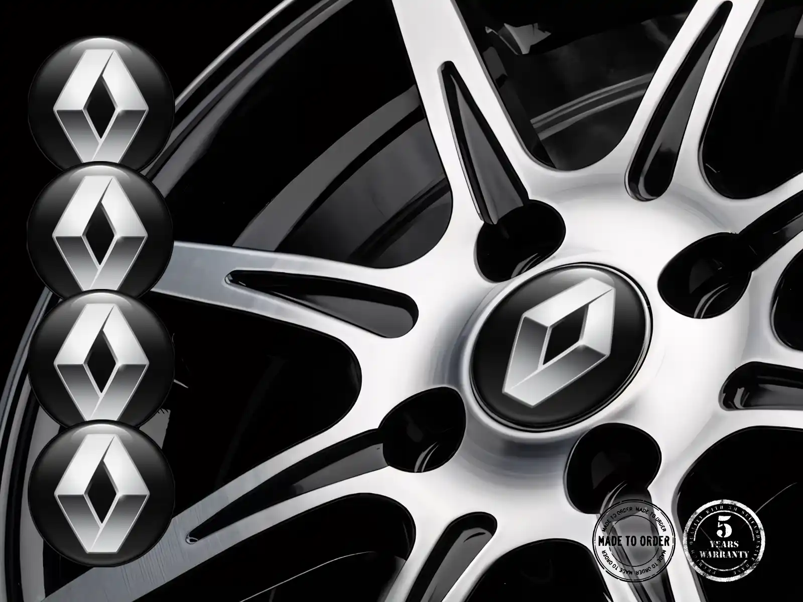 Renault Epoxy Dome Aufkleber Luxus Autoembleme
